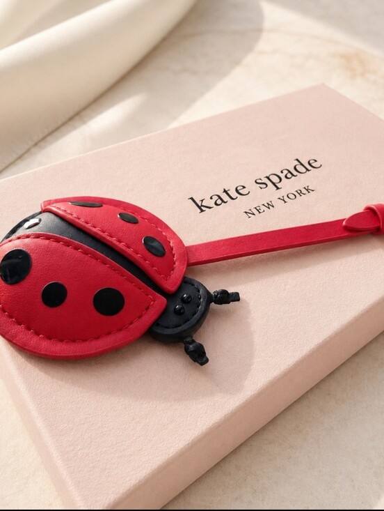 kate spade Accessories - Kate Spade New York Ladybug Leather Wristlet Bag Charm -new